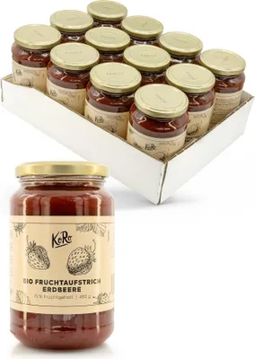 Produktbild von KoRo I  Fruchtaufstrich Erdbeere 12 x 460 g
