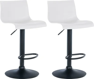 Produktbild von 2er Set Barhocker HLO-CP239 Kunststoff  weiß