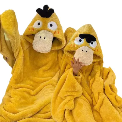 Produktbild von Very Soft Lazy Robe Pokémon Psyduck 100 cm Bademantel