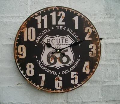 Produktbild von Wanduhr Küchenuhr route 66 America USA, 28 cm