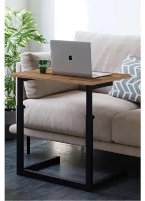 Produktbild von Beistelltisch Laptoptisch höhenverstellbar 60x40 cm Atlantische Pinie