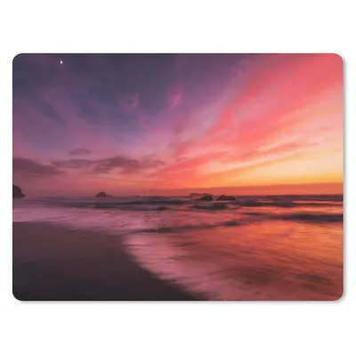 Produktbild von MuchoWow® Mauspad Mousepad Strand - Meer - Natur - Abend 23x19 cm - Mousepads - Maus Mat - Pad - Mausunterlage - Schreibtischunterlage - Mauspad