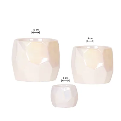 Produktbild von Kolibri Home | Kombi-Angebot - Pearl Travertin Töpfe