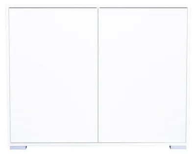 Produktbild von InnoFurn Kommode Elena, 2 Türen, Push-to-Open, Weiß matt, 103 x 83 x 37 cm