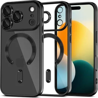 Zdjęcie produktu dla Etui Tech-Protect Magflex Magsafe Na Iphone 17 - Przezroczysto-Czarne