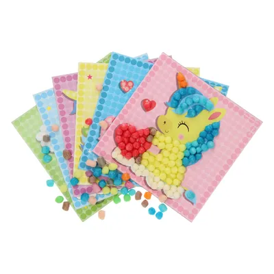 Produktbild von Playmais Mosaikkarten dekorieren Einhorn