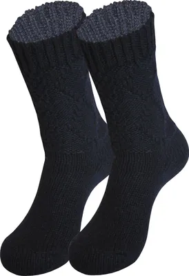 Produktbild von Tobeni 1 Paar Trachten Socken zu Dirndl und Lederhosen für Damen und Herren, Farbe:Raute Marine, Grösse:35-38