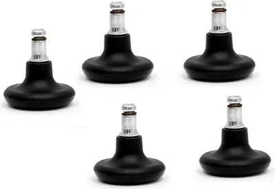 Obrázok produktu pre Kĺzačky na kancelárske stoličky IKEA, priemer 10 mm, ČIERNA
