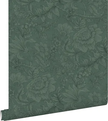 Obrázok produktu pre ESTAhome tapeta kvetinový vzor tmavozelená 53 cm x 10,05 m