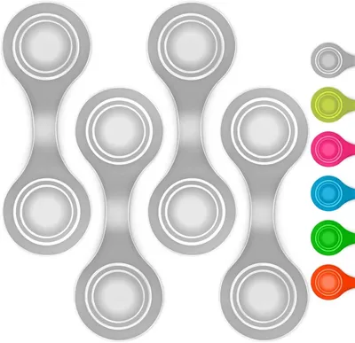 Immagine prodotto di Riflettori magnetici (set da 4) - clip riflettenti per bambini, zaini, abbigliamento, passeggini e cani