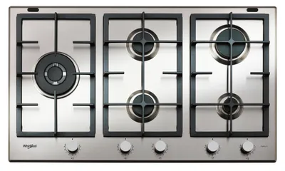 Immagine prodotto di Whirlpool Piano Cottura GMAL 9522/IXL da Incasso 86 cm Gas 5 Fornelli Acciaio