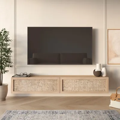 Obrázok produktu pre Skye Decor, kvalitný televízny stojan z dubového dreva, 180 cm, 100% melamín