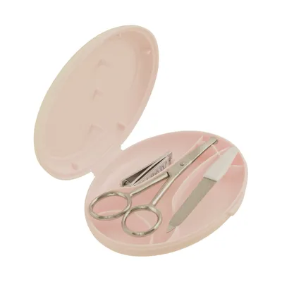 Produktbild von ZEWI bébé-jou Maniküre Set Pale Pink, Nagelschere / Clippers, Pink