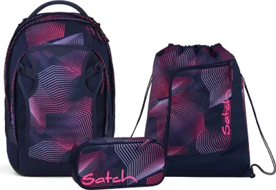 Produktbild von Satch, Schulrucksack-Set MATCH PLUS Seismic Pink 3-teilig, 5. Klasse