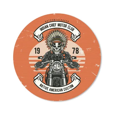 Produktbild von MuchoWow® Mauspad Mousepad Indianer - Skelett - Retro 40x40 cm - Mousepads - Maus Mat - Pad - Mausunterlage - Schreibtisch Accessoires