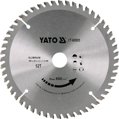 Produktbild von Hartmetall Sägeblatt für Aluminium 160x20mm 52Z