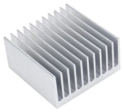 Produktbild von Aluminium-Chipsatz-Kühlkörper, Kühlkörper 40 x 40 x 20 mm für Hochleistungstransistoren