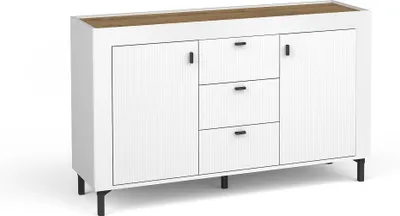 Produktbild von Kommode Mossa Mo6 Sideboard 137X86X40Cm 2 Türen 3 Schubladen Weiß