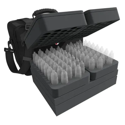 Productafbeelding van Grote tas voor verfpotjes, gereedschap en miniaturen, met schuimrubberen inlegstukken