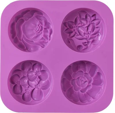 Produktbild von Cozihom Blumen Silikon Seifenformen, Selbstgemachte Seifenform, Muffin, Pudding, Gelee, Brownie und Käsekuchen, Antihaft & BPA-frei