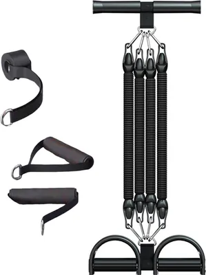 Produktbild von 2/3/4-Rohr-Pedalzieher-Widerstandsband mit Griff, multifunktionales elastisches Yoga-Sit-Up-Zugseil für Männer und Frauen, Pedalspanner, Trainingsgerät