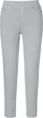Produktbild von Anna Montana Damen Jeanshose in Silberfarbe mit schlichter Optik