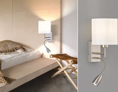Produktbild von Fischer & Honsel Wandleuchte Dreamer mit LED Lesearm, Klassische Wandbeleuchtung