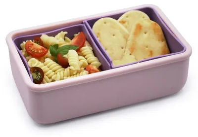Obrázek produktu pro Melii Silikonový bento box na svačinu 700 ml - růžový/fialový
