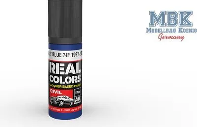 Produktbild von AK Interactive S.L. AK-RC845 REAL COLORS: Rally Blue 74F 1997-2002 17 ml