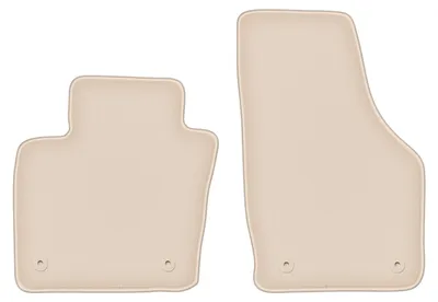 Produktbild von DURBAN Beige Velours-Fußmatten vorne für Audi Q3 I 8U SUV (2011-2018)