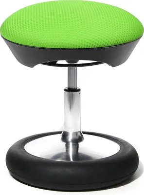 Produktbild von Kinderhocker Topstar Drehhocker ergonomisch Sitness Kid 20 Net drehbar, höhenverstellbar, chrom/Flashgrün