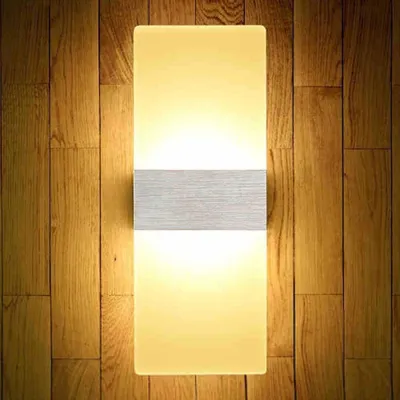 Produktbild von 1 Stueck LED Wandleuchte innen 12W Modern Wandlampe Acryl Wandbeleuchtung fuer Wohnzimmer Schlafzimmer Treppenhaus Warmes Licht