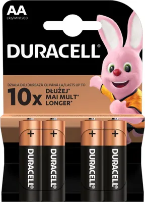 Obrázok produktu pre Batéria, tužkové AA, 4ks, DURACELL "Basic"