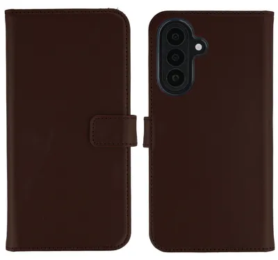 Produktbild von Selencia Echtleder Klapphülle Samsung Galaxy A27 (5G) - Dunkelbraun