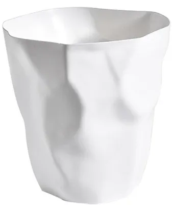 Imagen del producto de Contenedor de residuos de plástico, color blanco, 1 unidad, ecológico