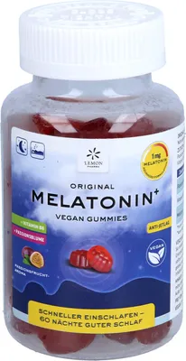 Produktbild von Melatonin+ - vegan Gummies mit Vitamin B6 60 Stück