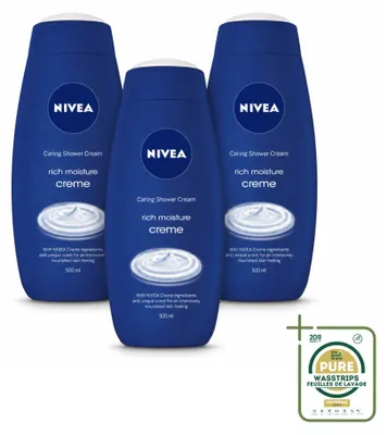 Productafbeelding van 3 x NIVEA Douchecrème, Intense Hydratatie - 500 ml - Voordeelverpakking - 3 stuks