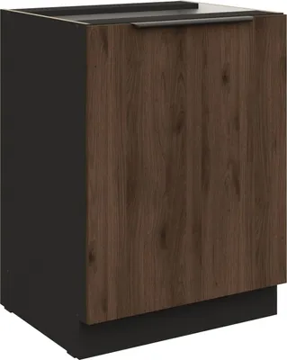 Produktbild von Küchen Unterschrank 60 cm Küche MONZA Okapi Nußbaum Küchenzeile Küchenblock