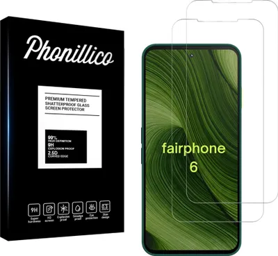 Produktbild von Hartglas für Fairphone 6 [2 Stück] Displayschutzfolie Screen Protector Film Anti-Kratzer Glas Resistant Phonillico®