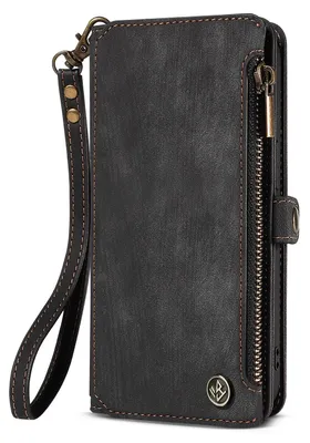 Produktbild von Handy Hülle für Samsung Galaxy S25 Geldbeutel Geldbörse RFID Schutz Klapphülle Cover Schutzhülle Wallet Farbe: Schwarz