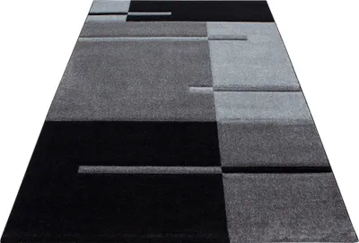 Produktbild von Teppium Designer Wohnzimmer Teppich Modern Weicher Kurzflor Teppich Konturenschnitt Pflegeleicht, Grösse: 120x170 cm