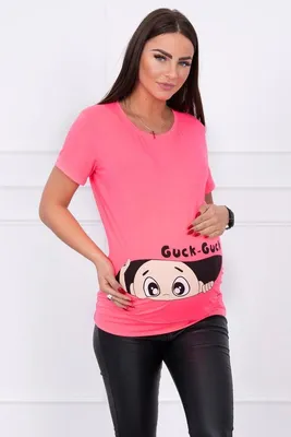 Produktbild von Guck Umstandsbluse neonpink