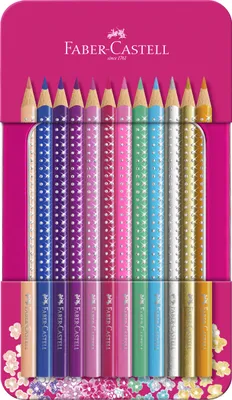 Produktbild von FABER-CASTELL Buntstifte Sparkle 12er Metalletui