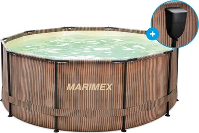 Produktbild von Florida Pool 3,05x0,91 m mit Skimmer - TEAK-Motiv