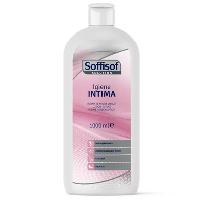 Produktbild von Soffisof Intimwaschlotion 1000 ml - Intim-Hautreinigung für Senioren und Erwachsene - Sanfte Reinigung für empfindliche Haut