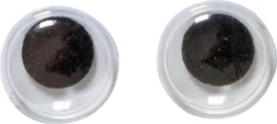 Produktbild von HEYDA 204888110 Wackelaugen selbstklebend Ø 10 mm Kunststoff weiss