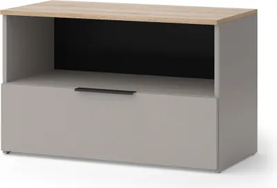 Produktbild von Kommode Vicco Wido Greige 80 x 50 cm mit 1 geschlossenem Fach, Model 57452