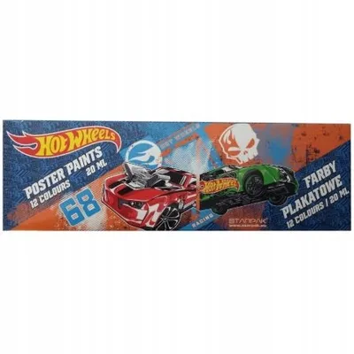 Produktbild von STARPAK Hot Wheels Posterfarben 12 Farben