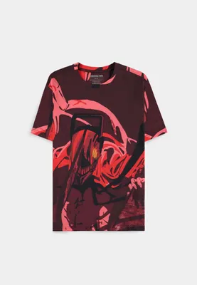 Immagine prodotto di Chainsaw Man - Maglietta a maniche corte da uomo con stampa Rage All Over - 2XL