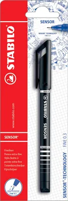 Obrázek produktu pro STABILO SENSOR, Černá, Pokuta, Černá, Kulatý, Kov, 0,3 mm